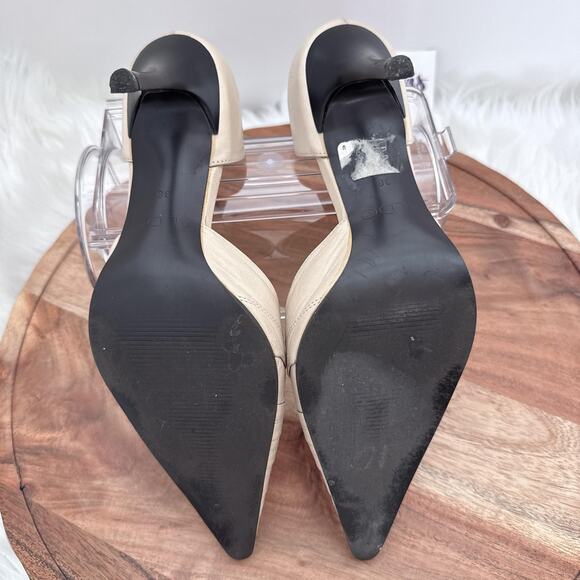 ALDO Shoes Womens Size 38 Beige d'Orsay Pointed Toe Stiletto Heel Pumps Dress - Picture 13 of 14